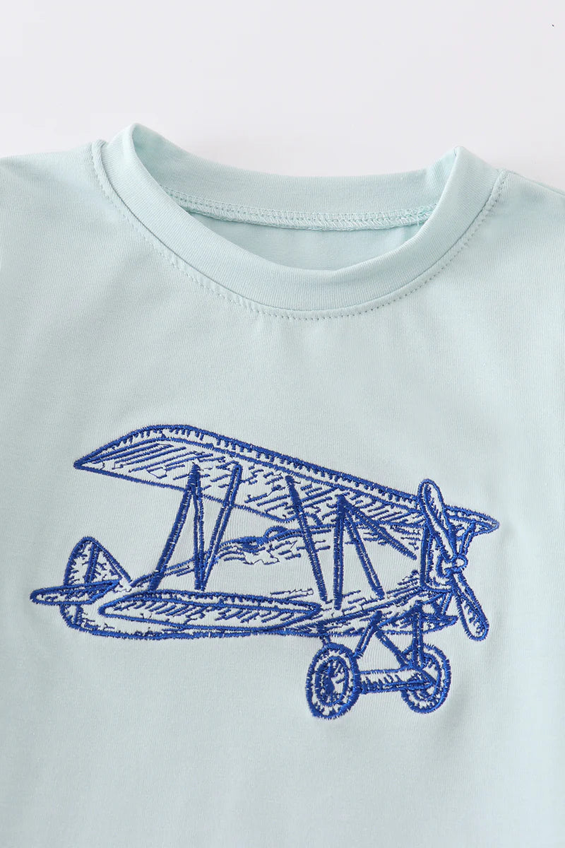 Embroidered Plane Shirt - That's So Darling
