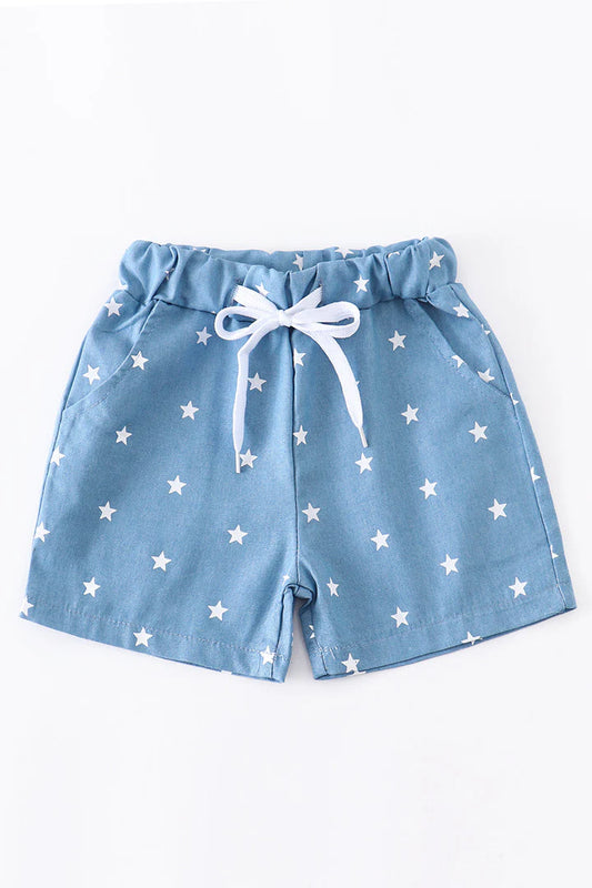 Blue Star Pocket Shorts