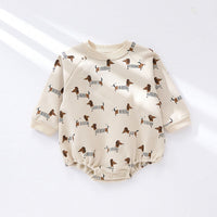 Doggy Sweatshirt Romper - That's So Darling