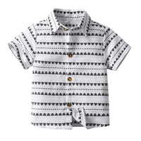 Black And White Pattern Button Up - That's So Darling