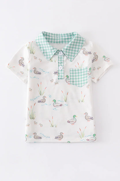 Duck Print Polo - That's So Darling