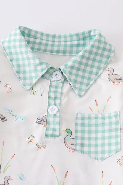 Duck Print Polo - That's So Darling