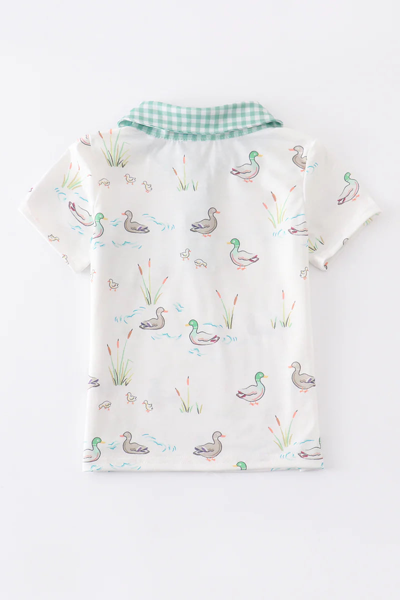 Duck Print Polo - That's So Darling