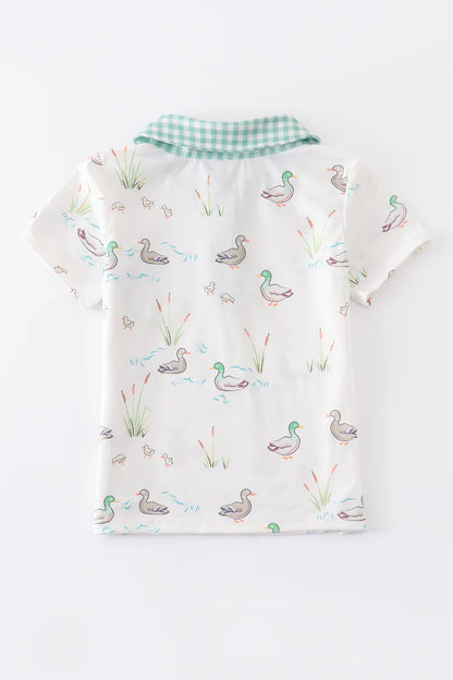 Duck Print Polo - That's So Darling