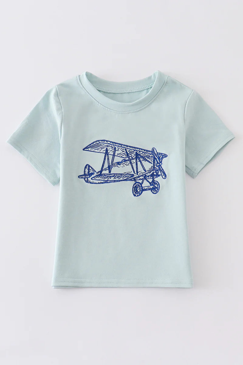 Embroidered Plane Shirt - That's So Darling