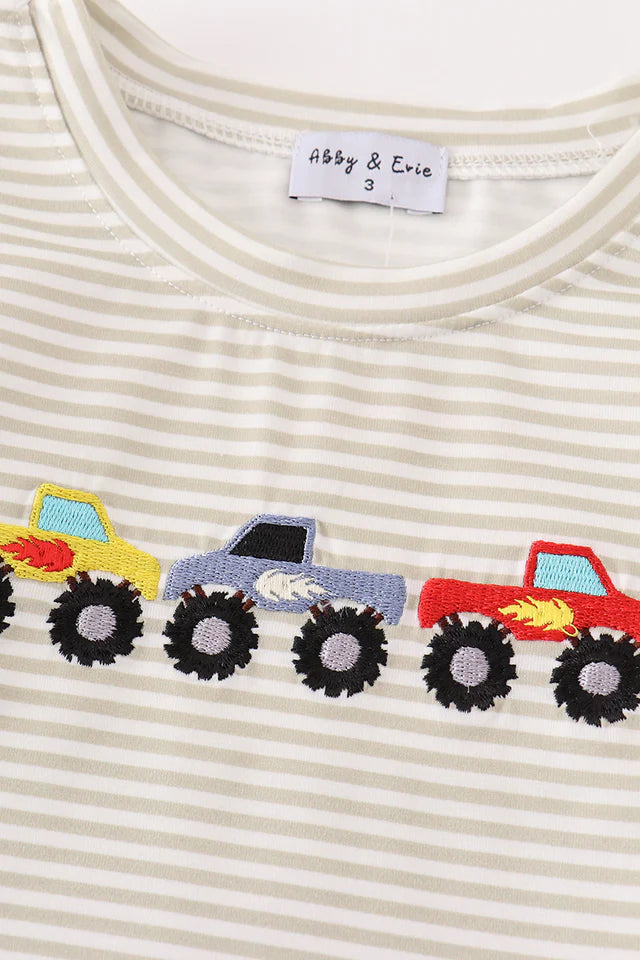 Monster Truck Embroidered Shirt