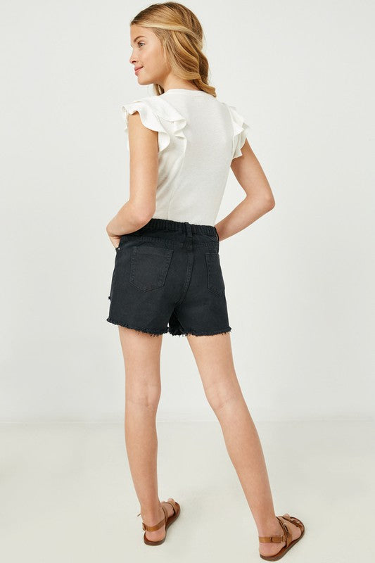 Layered Ruffle Rib Knit Top Off-White - That's So Darling