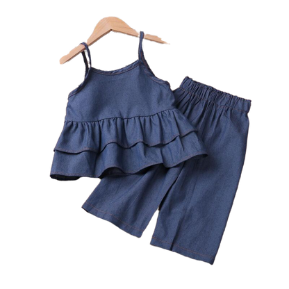 Ruffle Cami Denim Set - That's So Darling