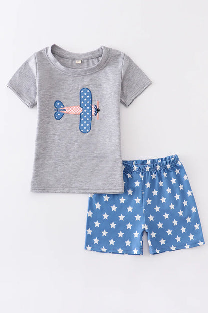 Patriotic Plane Short Set - That's So Darling