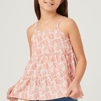 Botanical Print Tiered Tank - That's So Darling