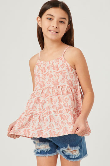 Botanical Print Tiered Tank - That's So Darling