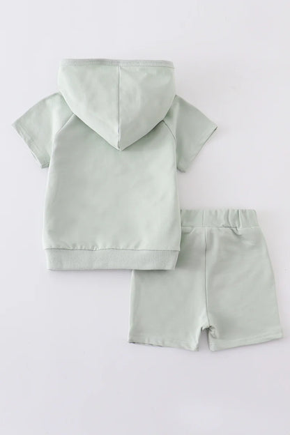 Green Pocket Hoodie Set - That's So Darling