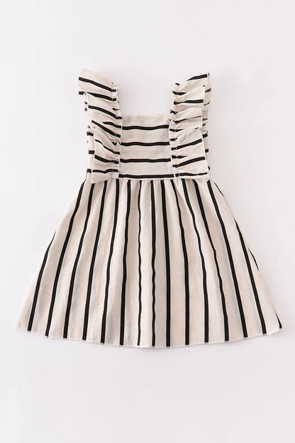 Black and White Striped Dress