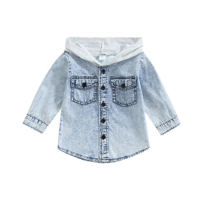 Hooded Denim Jacket - That's So Darling