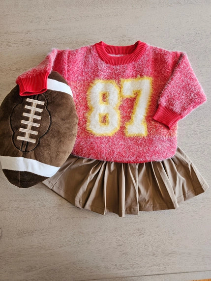 Fuzzy 87 Jersey Sweater