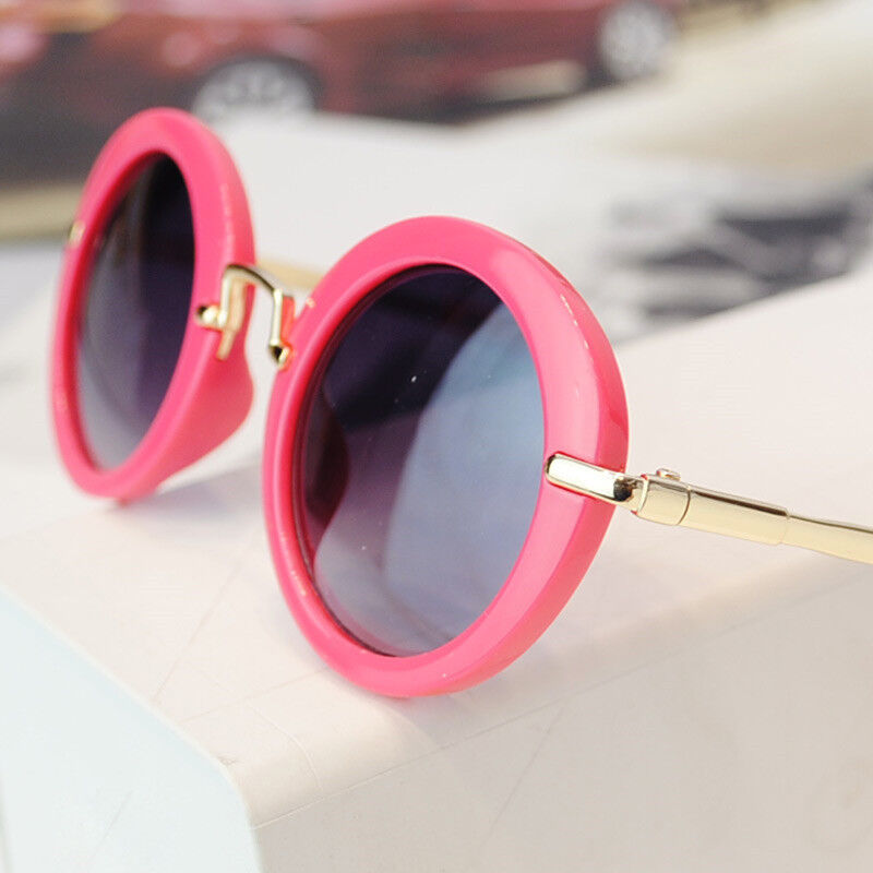 Round-Framed Metal Sunglasses