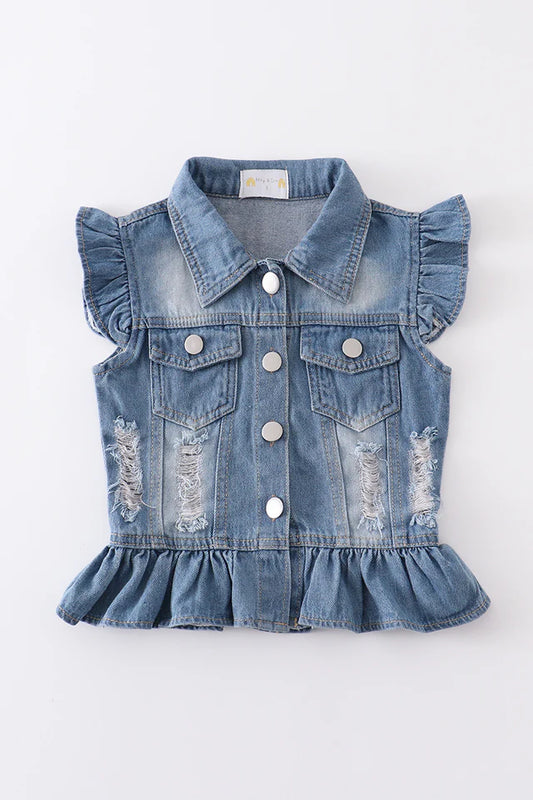 Blue Denim Vest