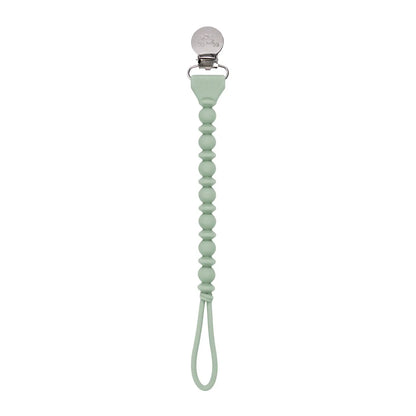 Silicone One-Piece Pacifier Clips Agave Beaded - That's So Darling