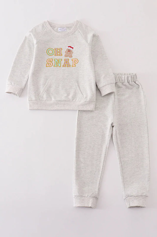 Gingerbread Applique 'Oh Snap' Set