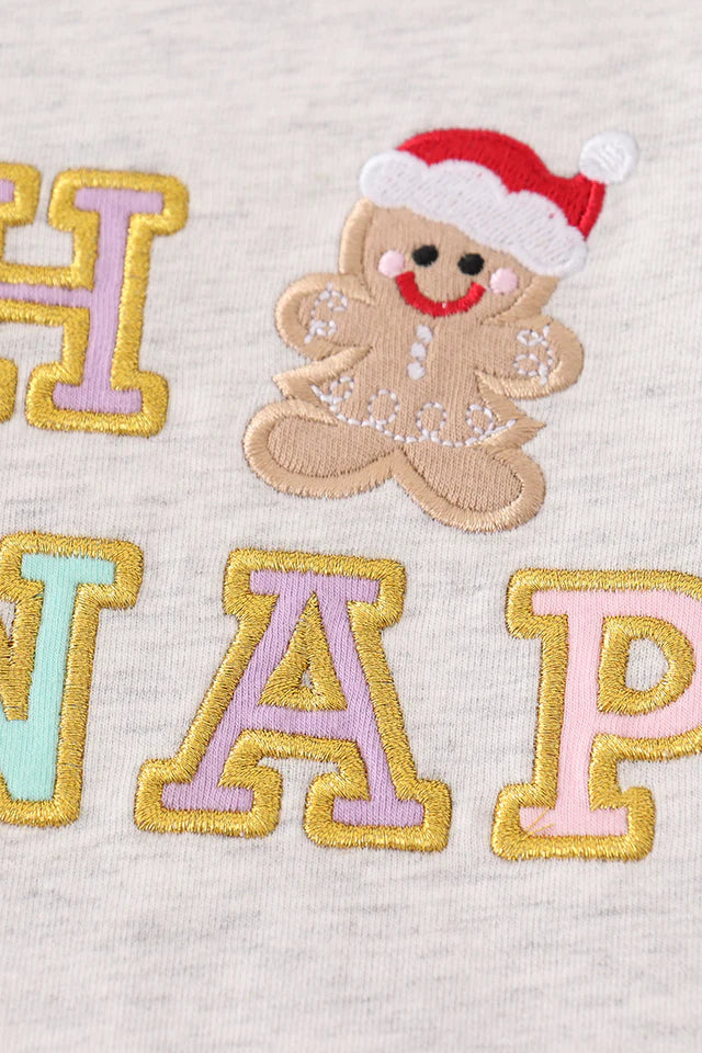 Gingerbread Applique 'Oh Snap' Set