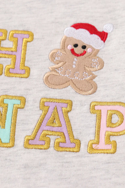 Gingerbread Applique 'Oh Snap' Set