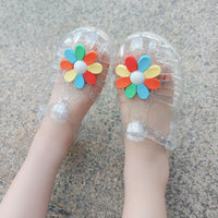 Glitter Daisy Jelly Shoes - That's So Darling