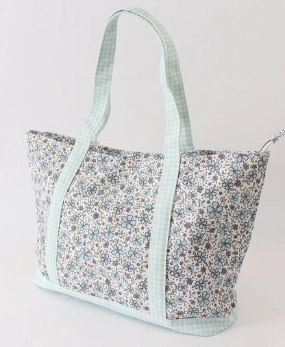 Green Floral Travel Bag