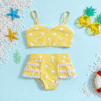 Polka Dot Two-Piece Swimsuit - That's So Darling