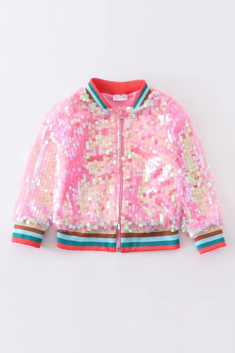 Sequin Bomber Jacket - That's So Darling