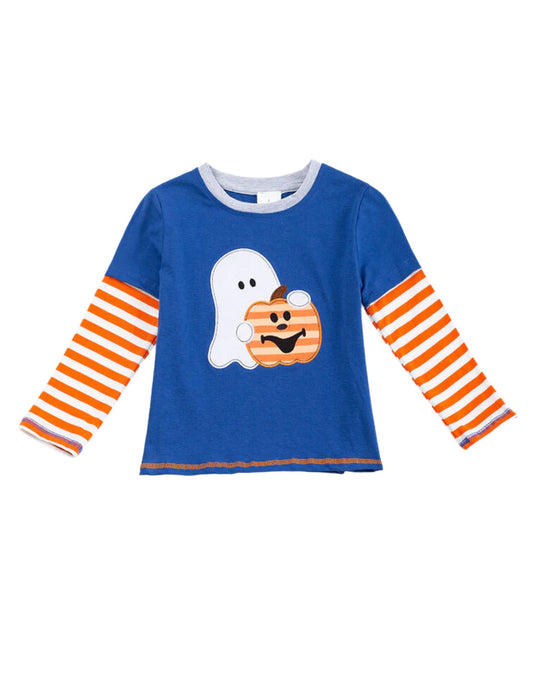 Longsleeve Ghost/Pumpkin Top