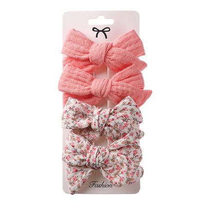 4pc Cloth Knot Bows - That's So Darling