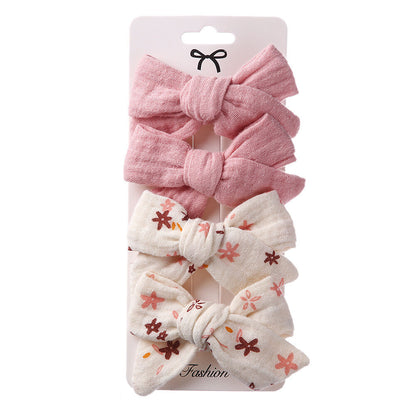 4pc Cloth Knot Bows - That's So Darling