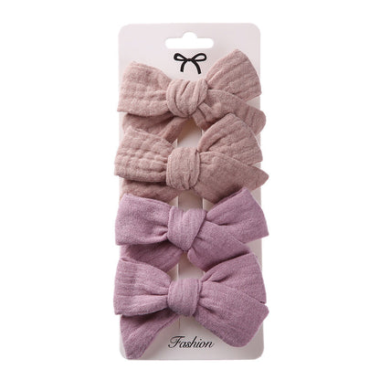 4pc Cloth Knot Bows - That's So Darling