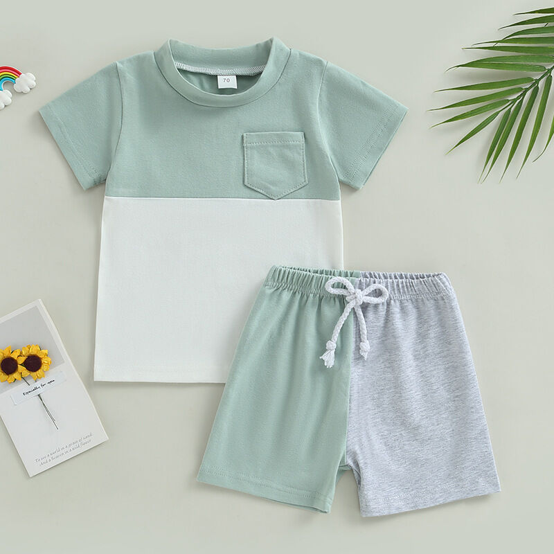 Color Blocking Tee And Shorts - That's So Darling