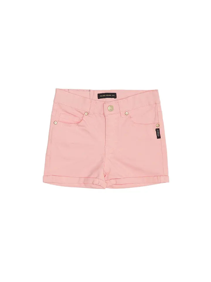 Pink Cuffed Shorts