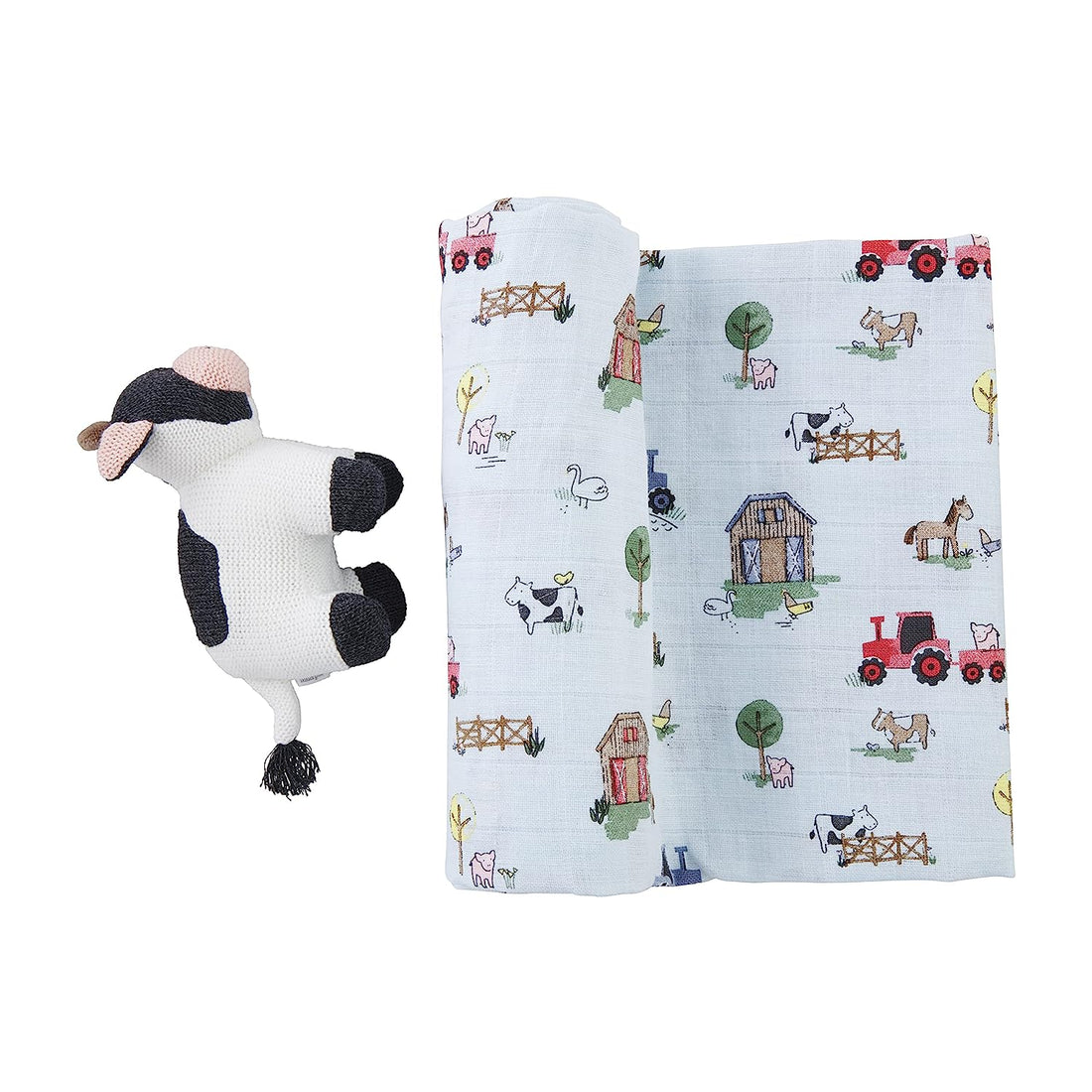 Mudpie Swaddle And Rattle Set - That's So Darling