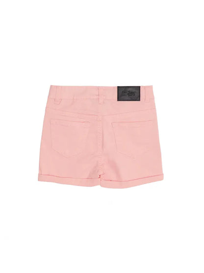 Pink Cuffed Shorts