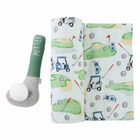 Mudpie Swaddle and Rattle Set - That's So Darling