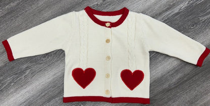 Love Heart Baby Cardigan