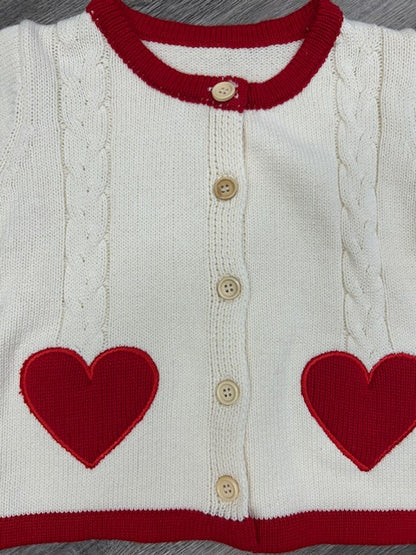 Love Heart Baby Cardigan