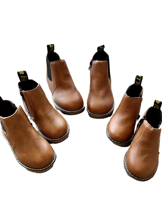 Brown Leather Boots - That's So Darling