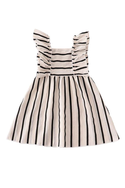 Black and White Striped Dress