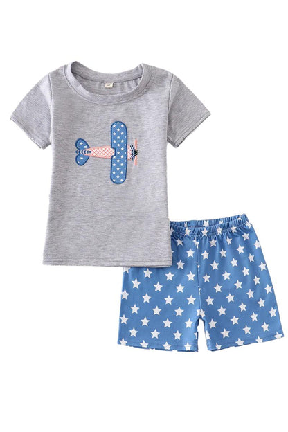 Patriotic Plane Short Set