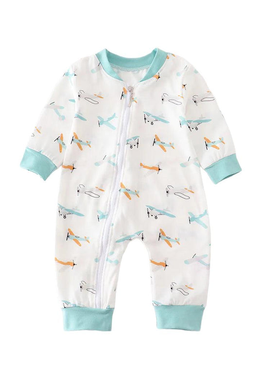 Airplane Zip-Up Romper