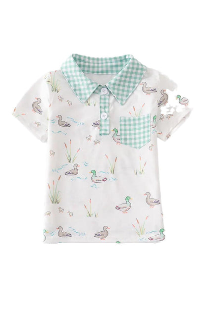 Duck Print Polo