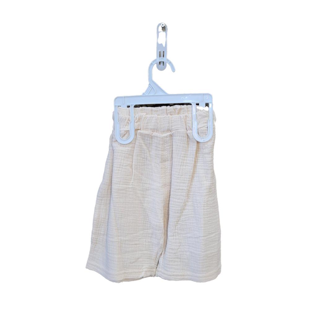 Muslin cream 2pc short set