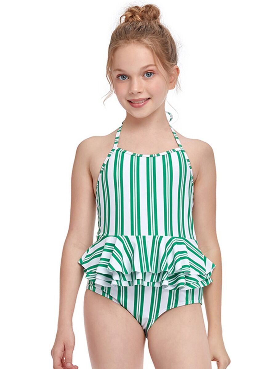 Striped One Piece Swimsuit - That's So Darling